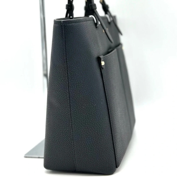 Michael Kors Jet Set Medium Pocket Tote Bag Black - Picture 4 of 10